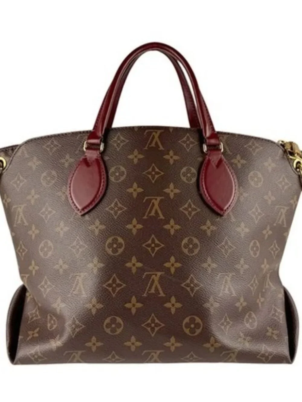 Auth LOUIS VUITTON Flower Zipped Tote MM Handbag Shoulder Bag M44348 - z9877 - Picture 3 of 15